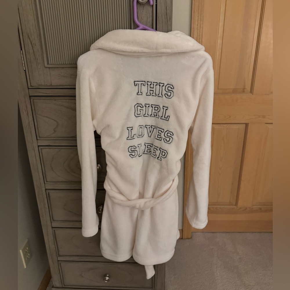 White Fuzzy Robe